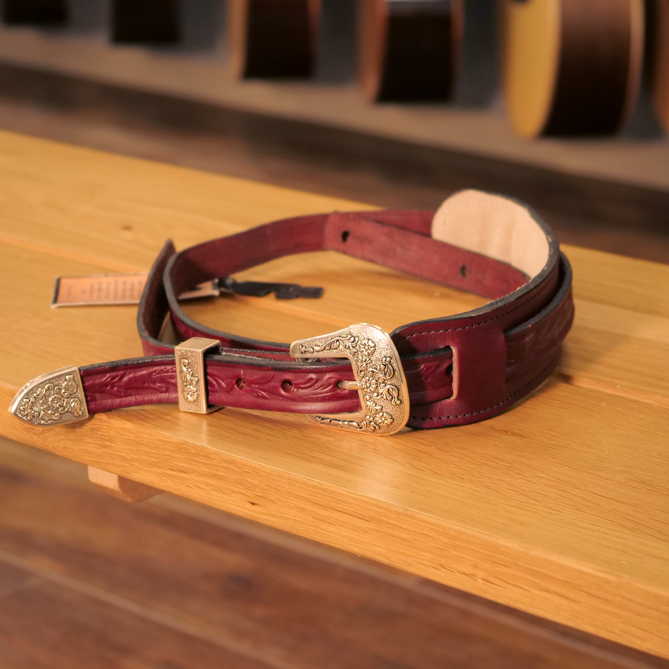 【会員様限定:ポイント還元5%】LHL・レザーストラップ・STRAP PREMIER 70017 burgundy画像1
