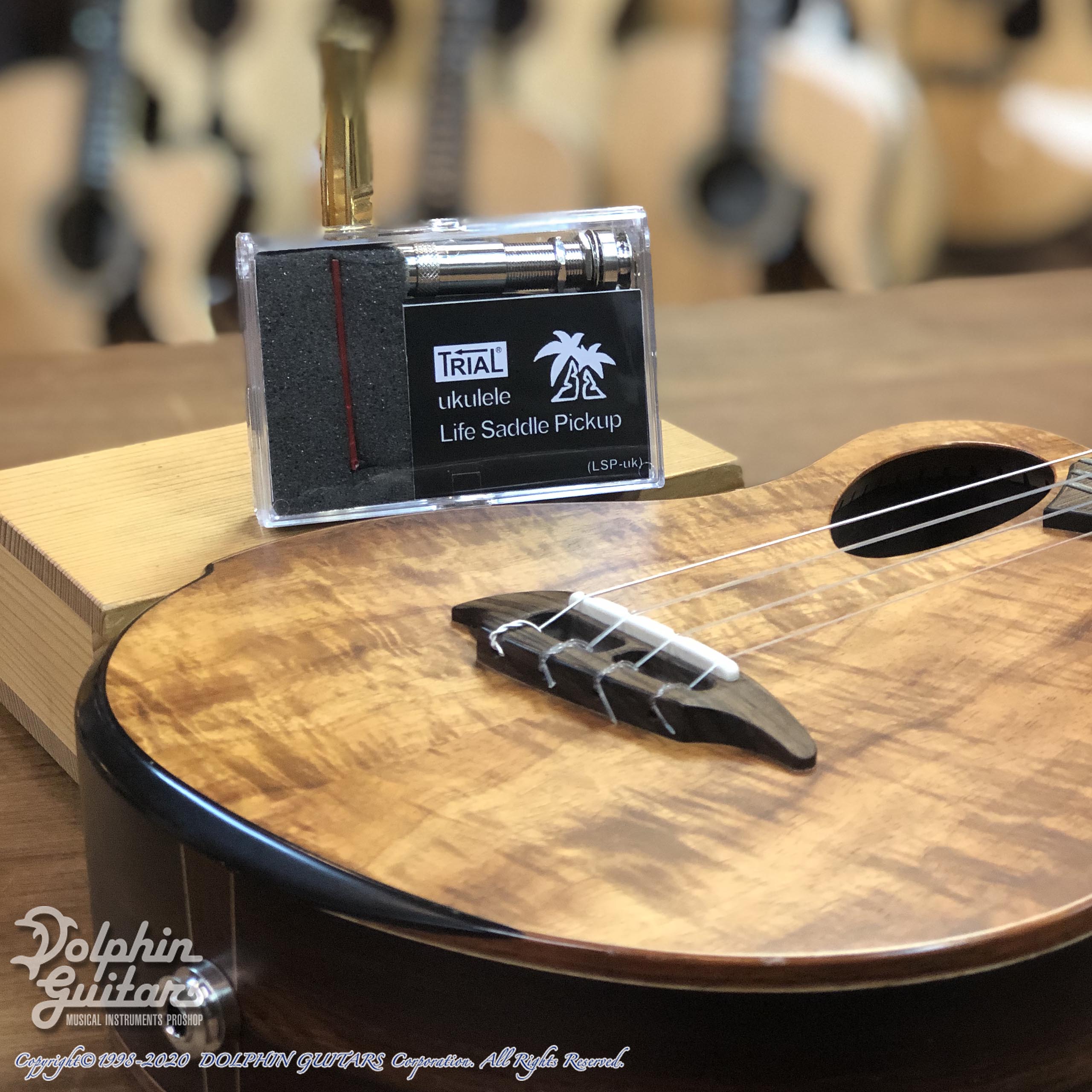 TRIAL・Life Saddle Pickup ukulele (LSP-uk)【ウクレレ用パッシブピエゾPU】
