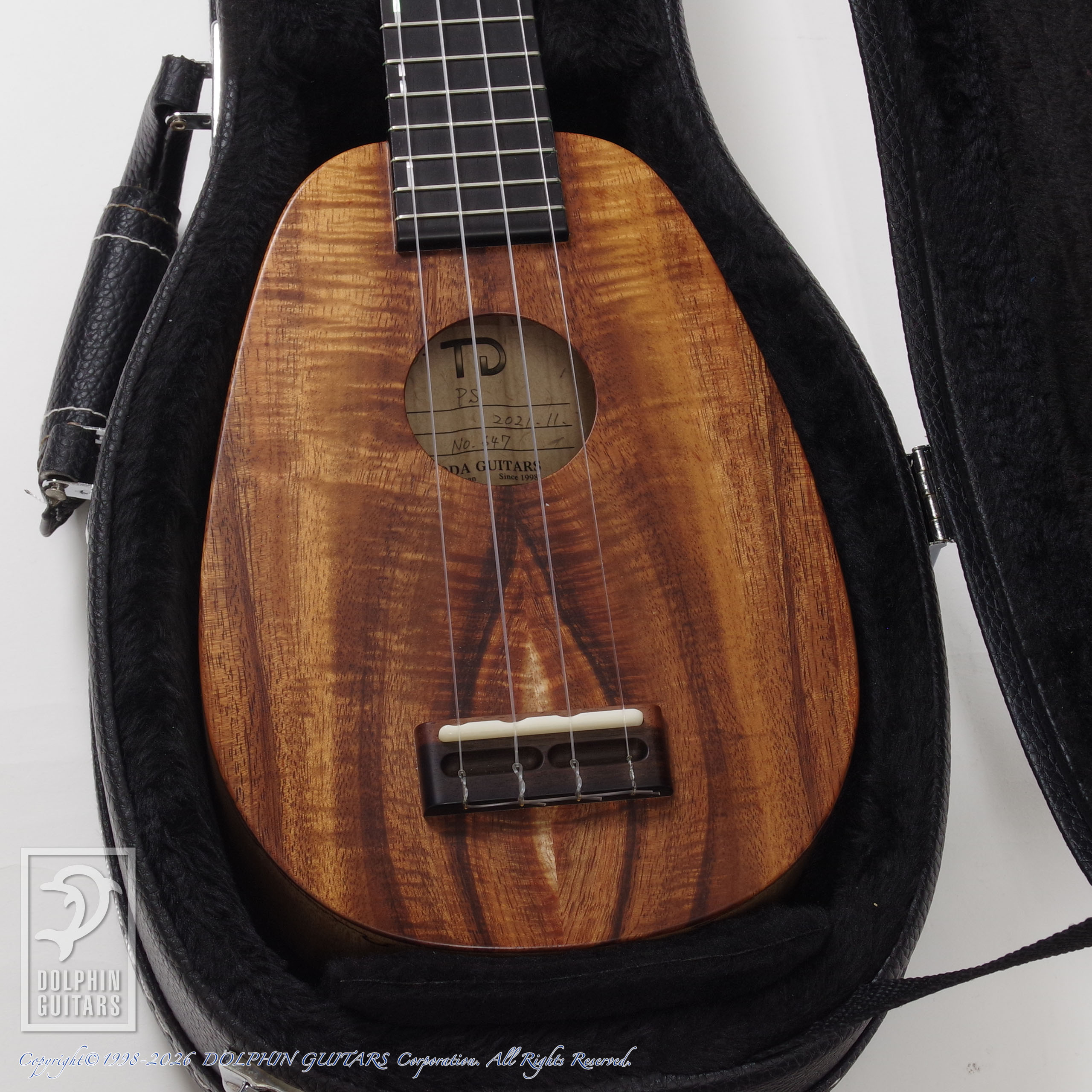 TODA GUITARS:PS Koa Spalted Maple (Pineapple Ukulele)画像9