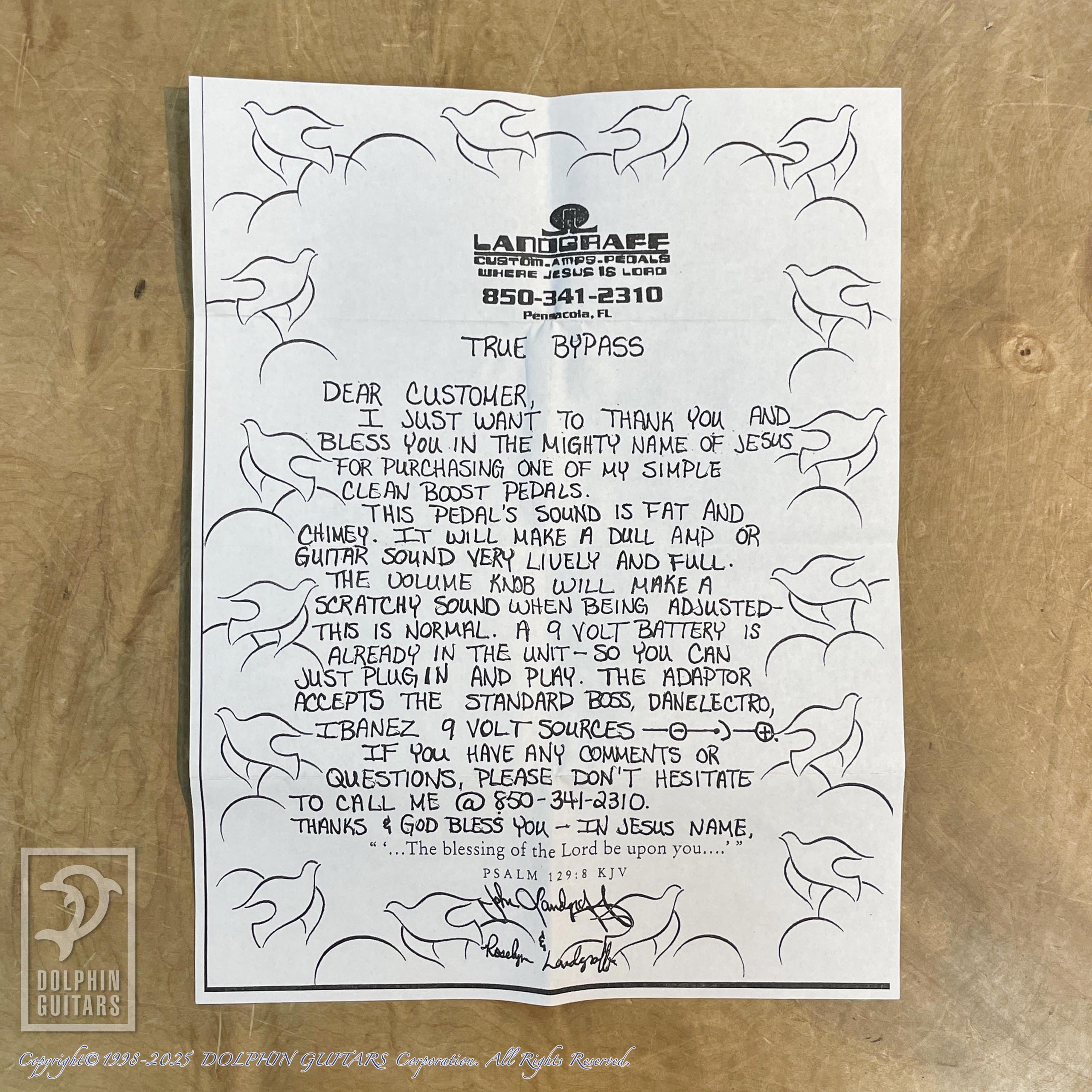 【Landgraff】 Clean Boost Landgraff Clean Boost | Reverb