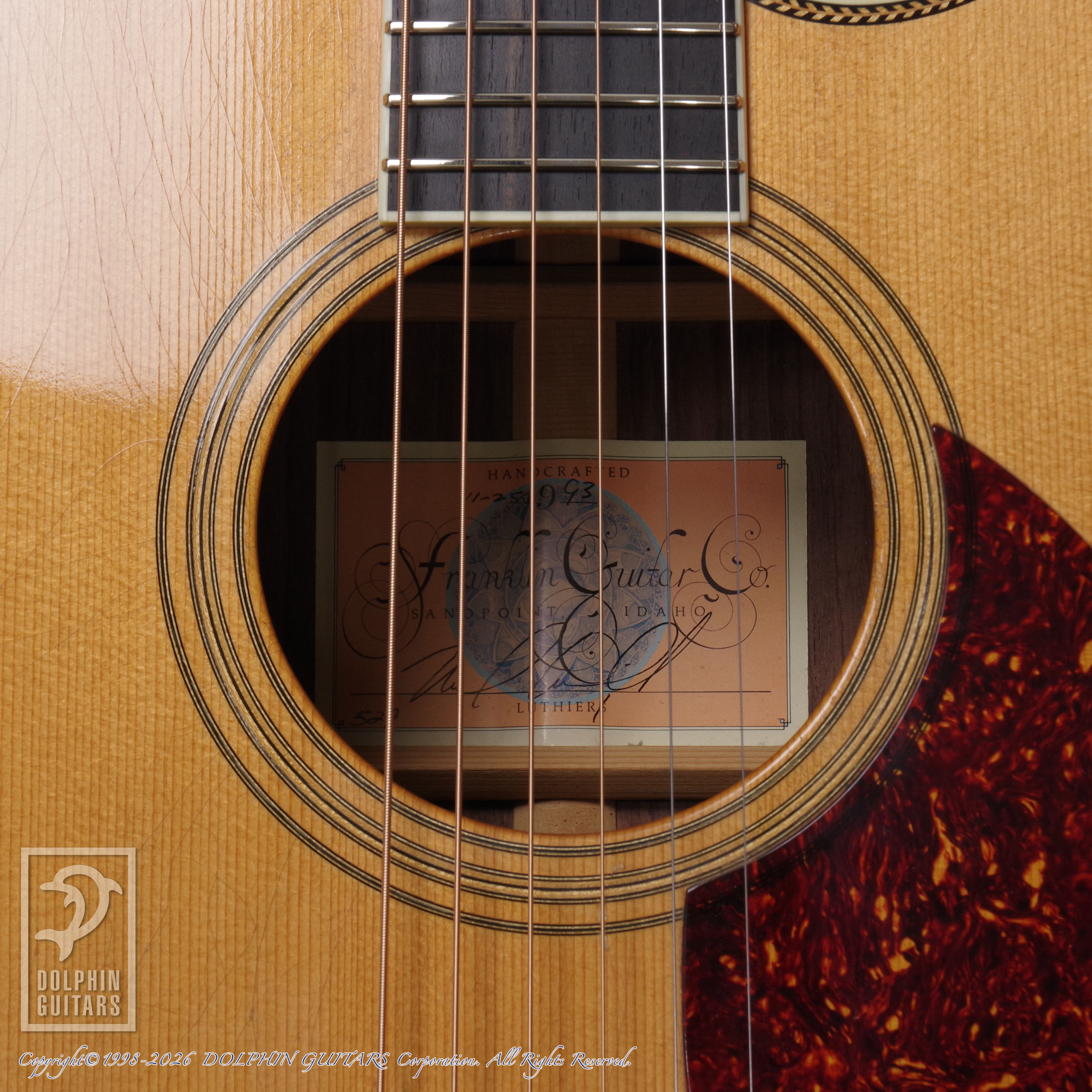 FRANKLIN GUITAR:OM Cutaway画像10
