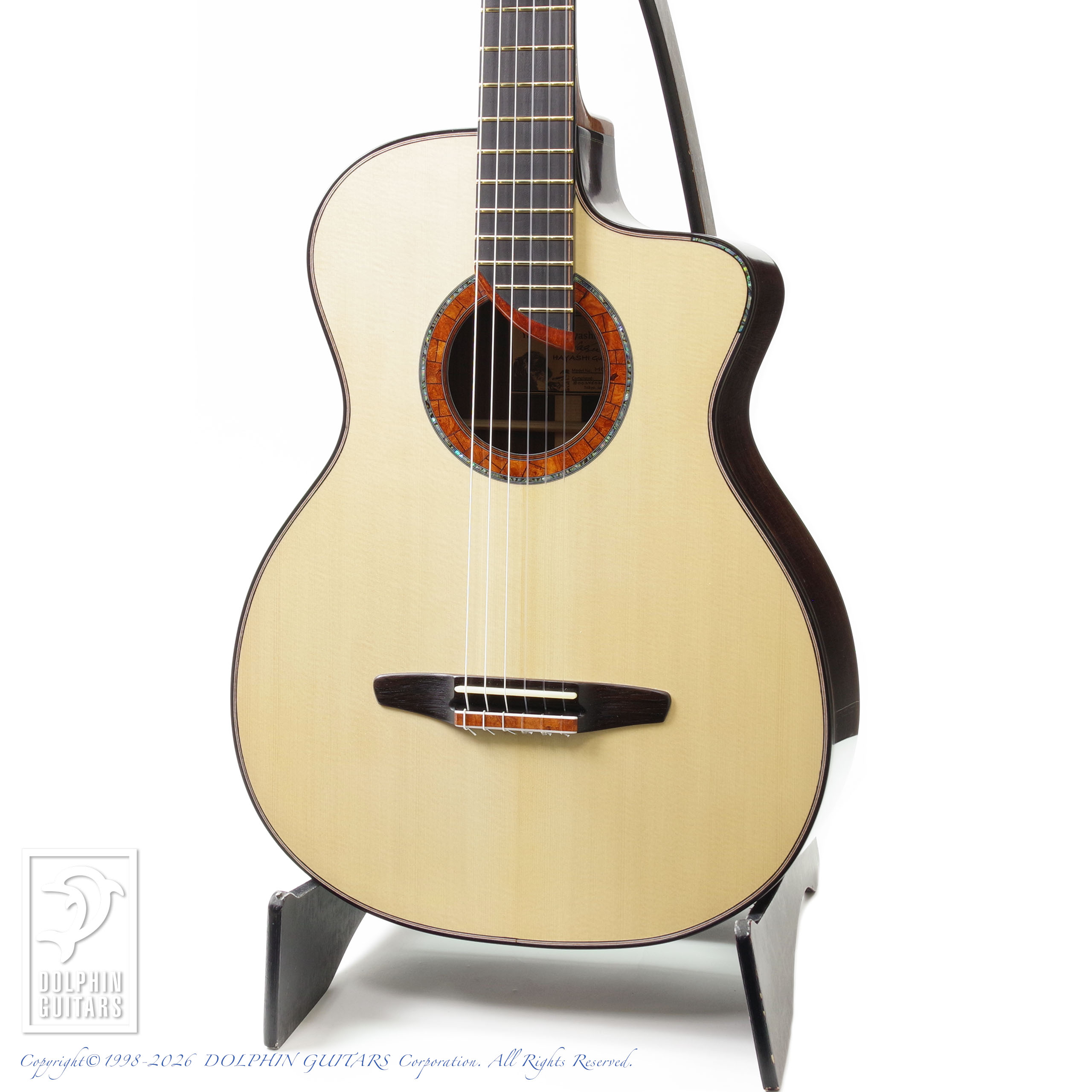 HAYASHI GUITARS:Hatsune Crossover (Nylon Strings)<font color="red"><b>【東京ハンドクラフトギターフェス2026出展作品】</b></font><br><br>画像1