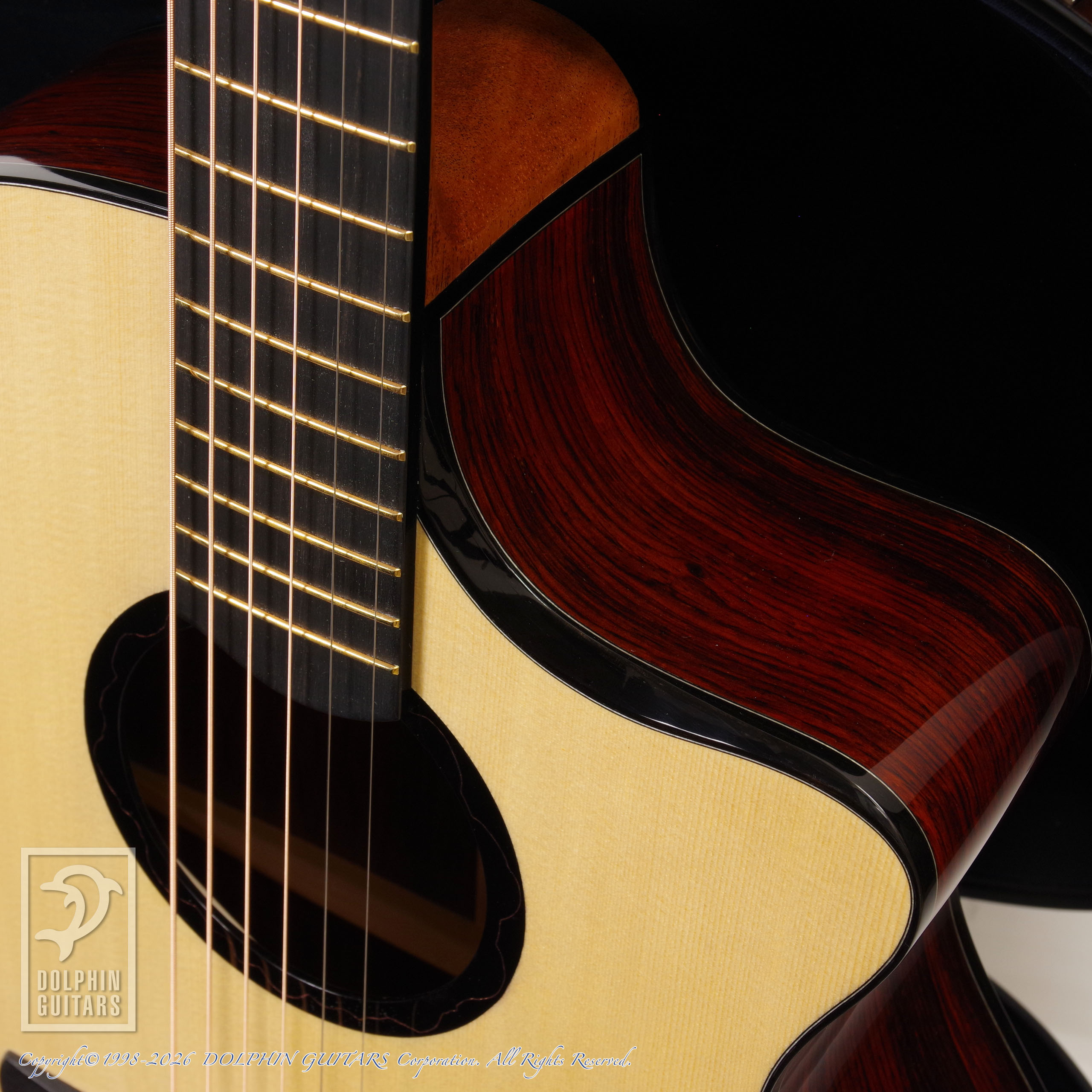 LSY Guitars:OM Cutaway(Cocobolo)画像10