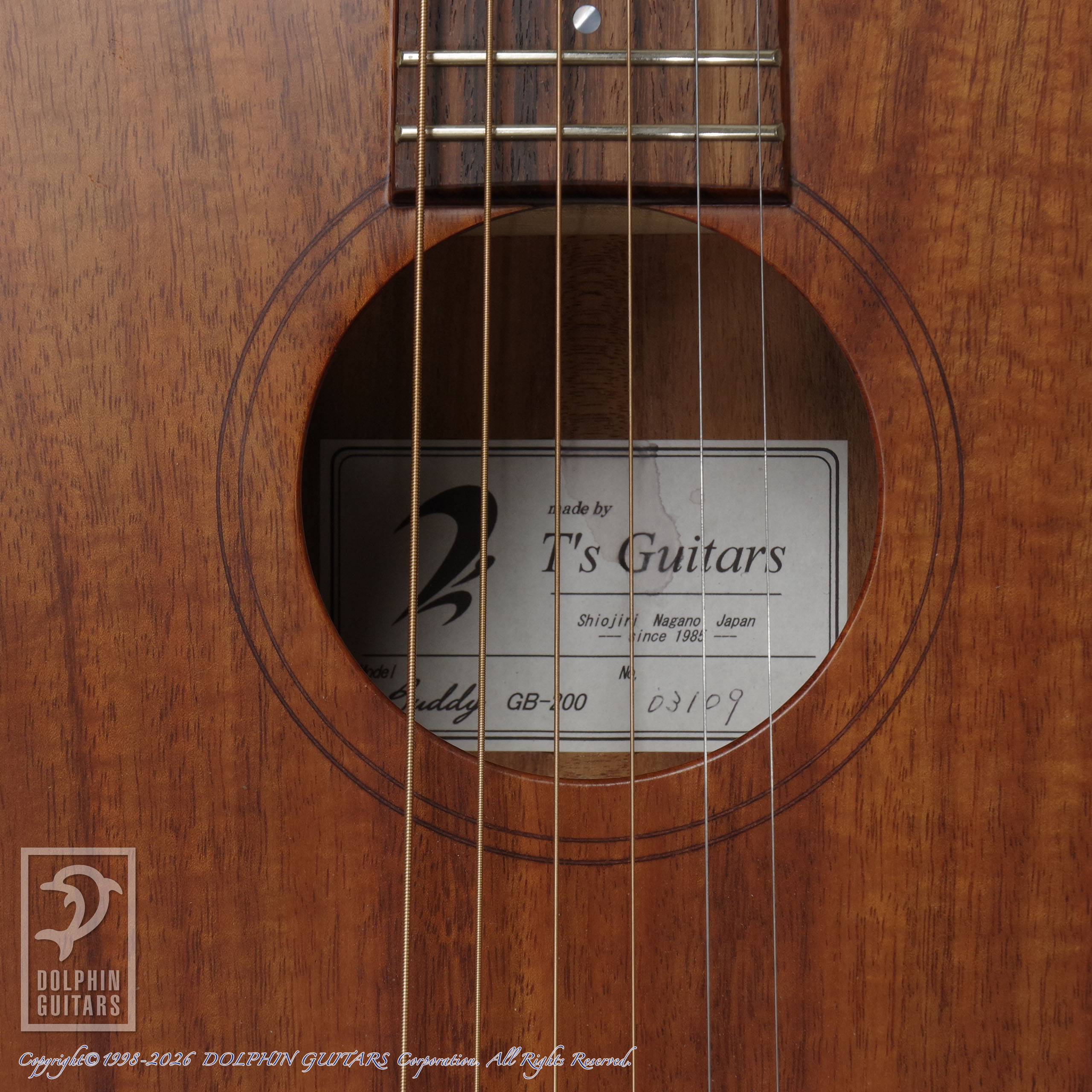T's Guitars:Buddy GB-200 (All Hawaiian Koawood)画像9