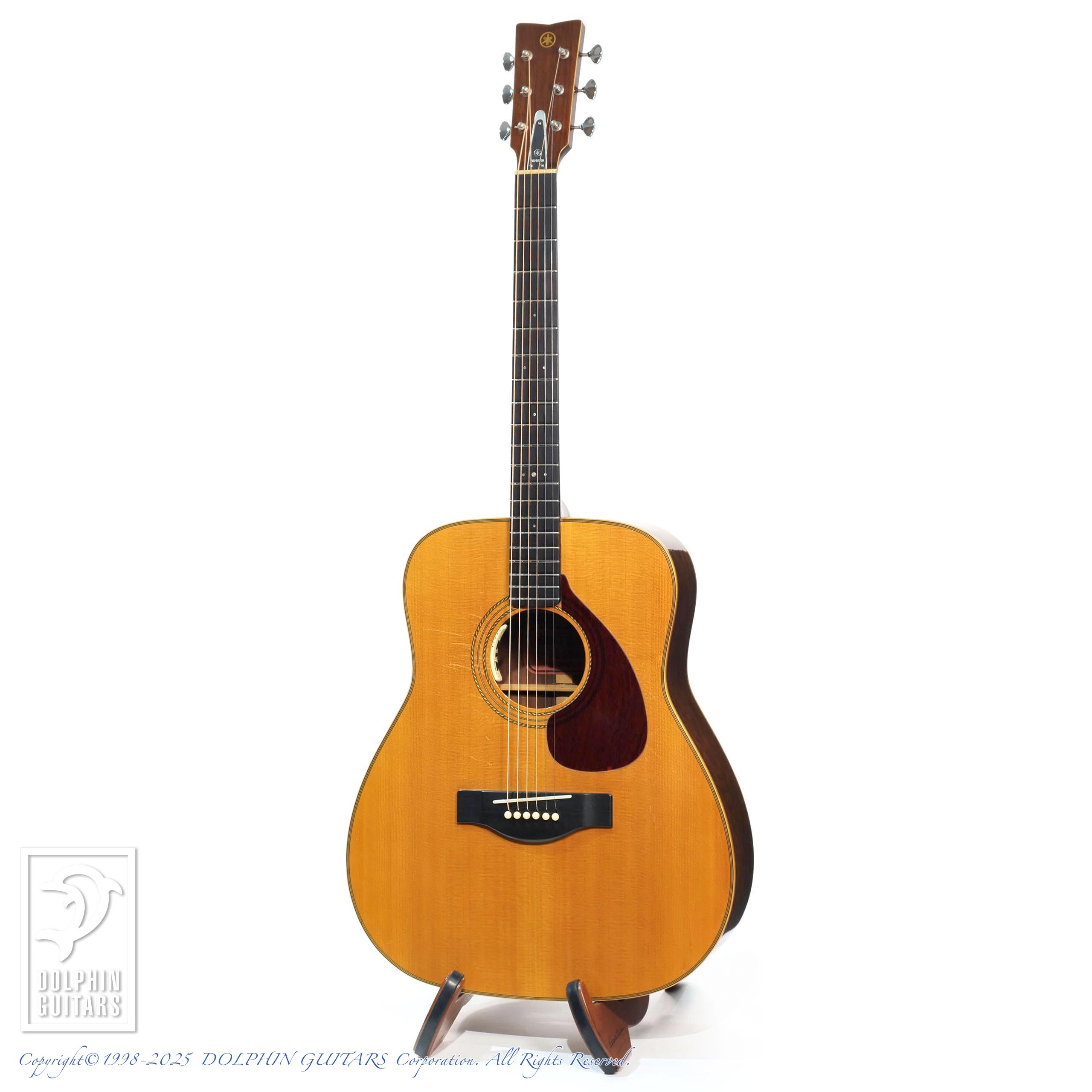 YAMAHA fg 500 赤ラベル ビンテージ ギター ハカランダ YAMAHA FG-500|ドルフィンギターズ