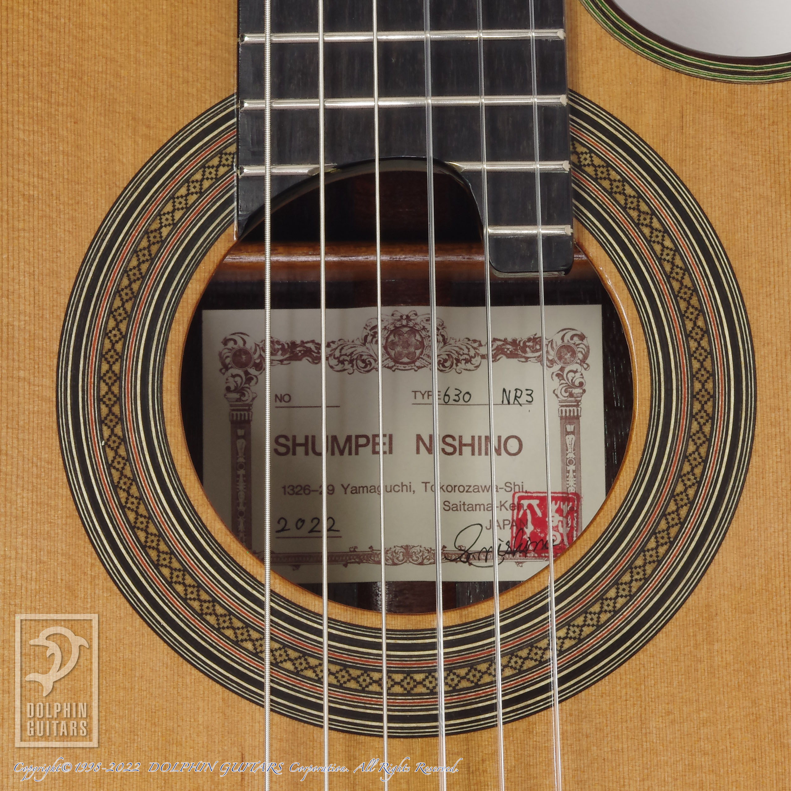 NISHINO SHUNPEI (西野春平) NR-3 杉 CW (630mm)|ドルフィンギターズ