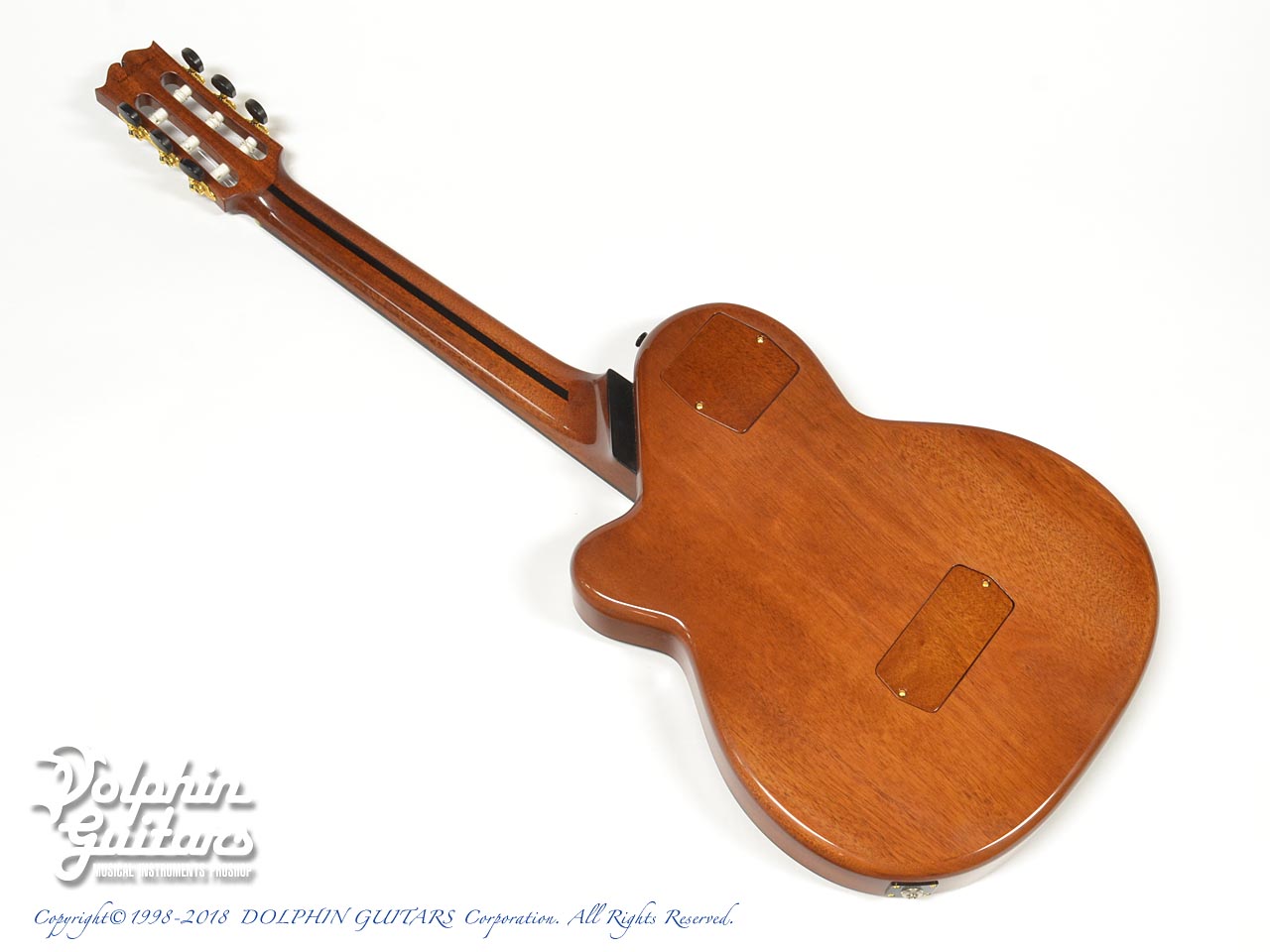 SAND GUITARS Custom Sand guitar Abalone Trim Mahogany without Sound Hole ドルフィンギターズ