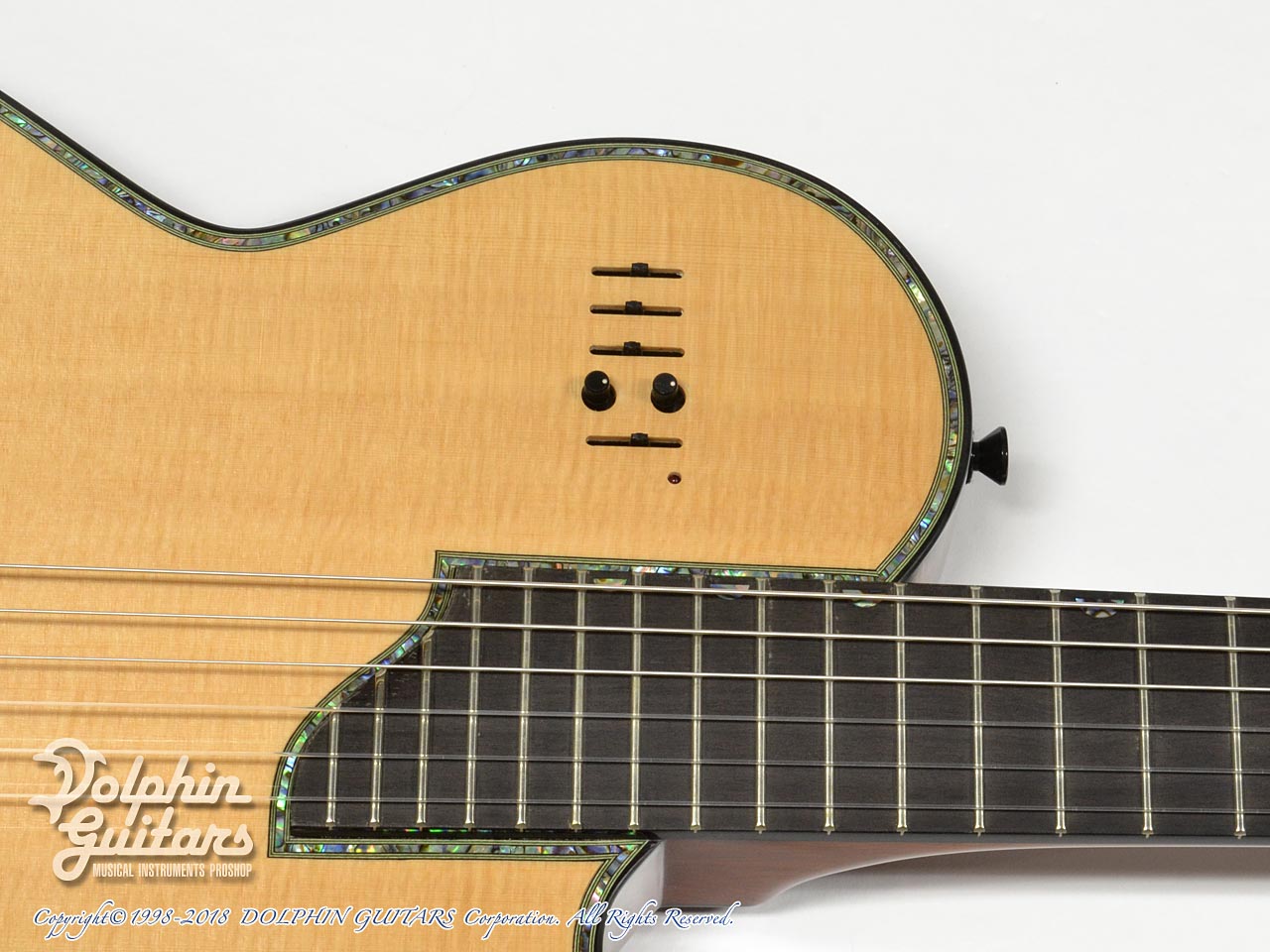 SAND GUITARS Custom Sand guitar Abalone Trim Mahogany without Sound