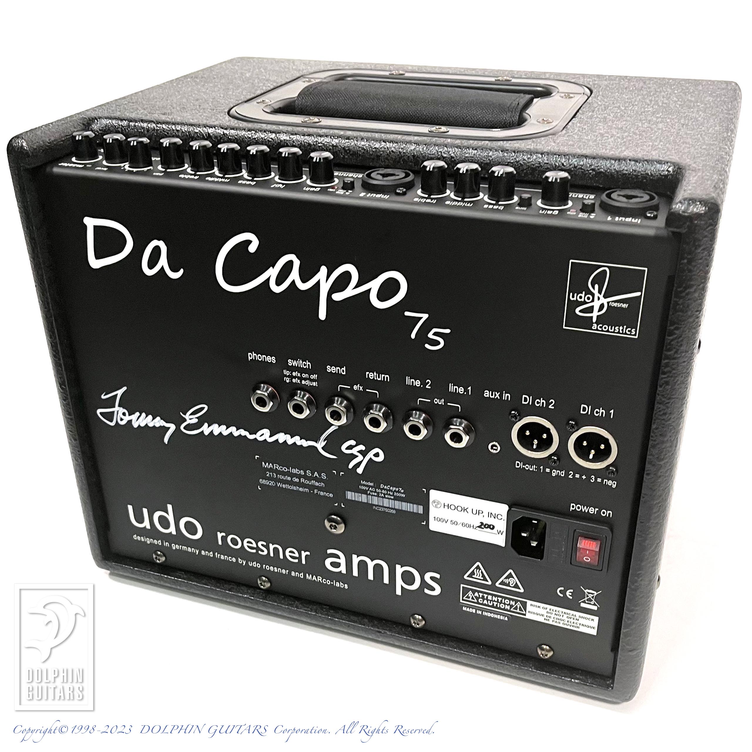 Udo Roesner Amps Da Capo 75|ドルフィンギターズ