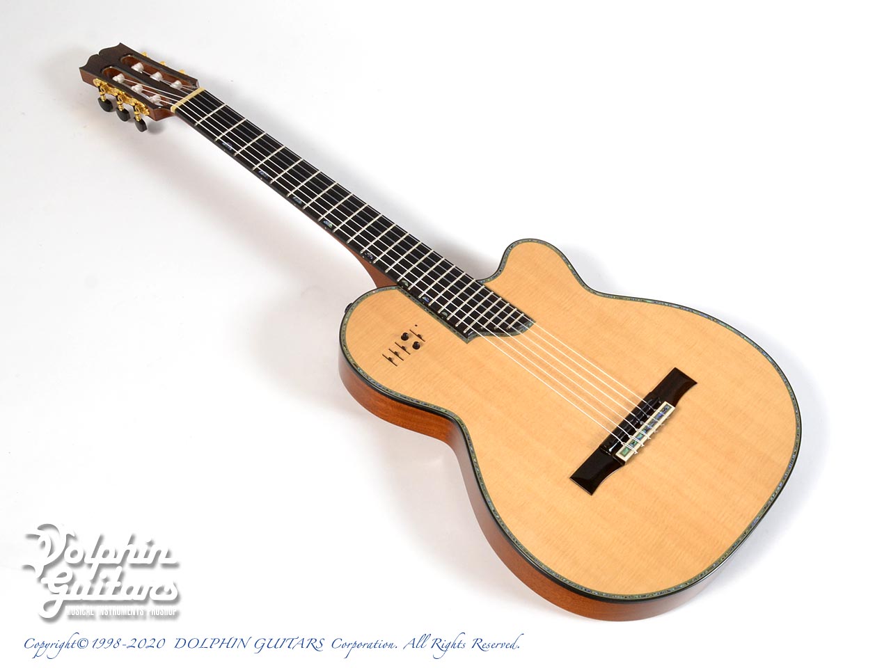 SAND GUITARS Custom Sand guitar Abalone Trim Mahogany without Sound