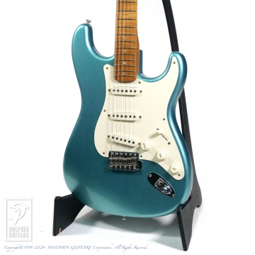 34 Fender Custom Shop Roasted Pine Stratocaster Aged Teal Green Metalic