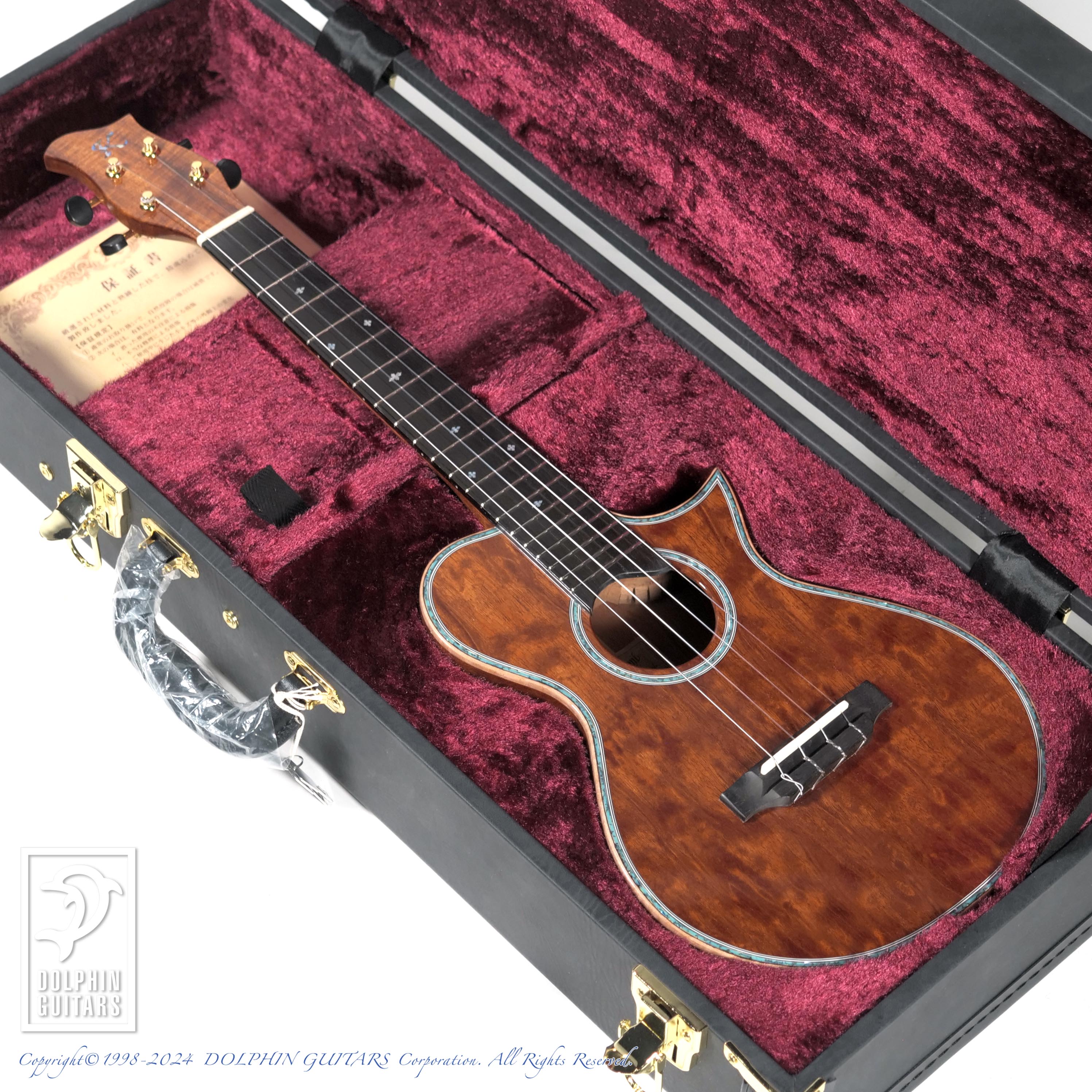 KAWAKAMI GUITARS NWUT-4 (ALL Flame Mahogany)|ドルフィンギターズ