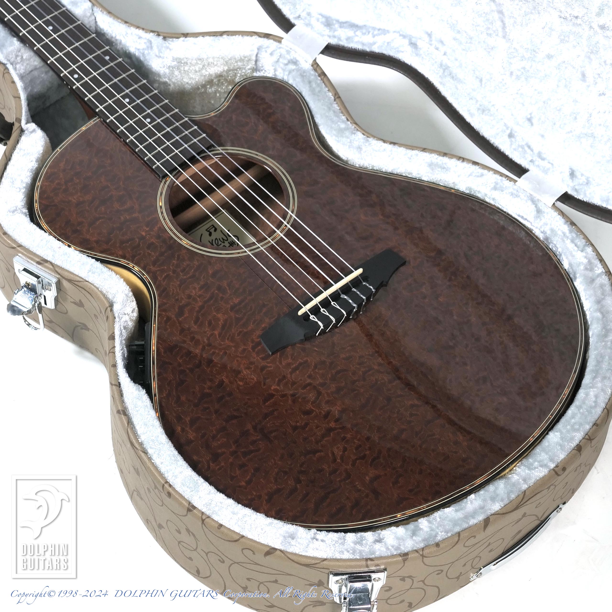 CREWS EG-1500C Limited (Burl Mahogany) (Natural)|ドルフィンギターズ