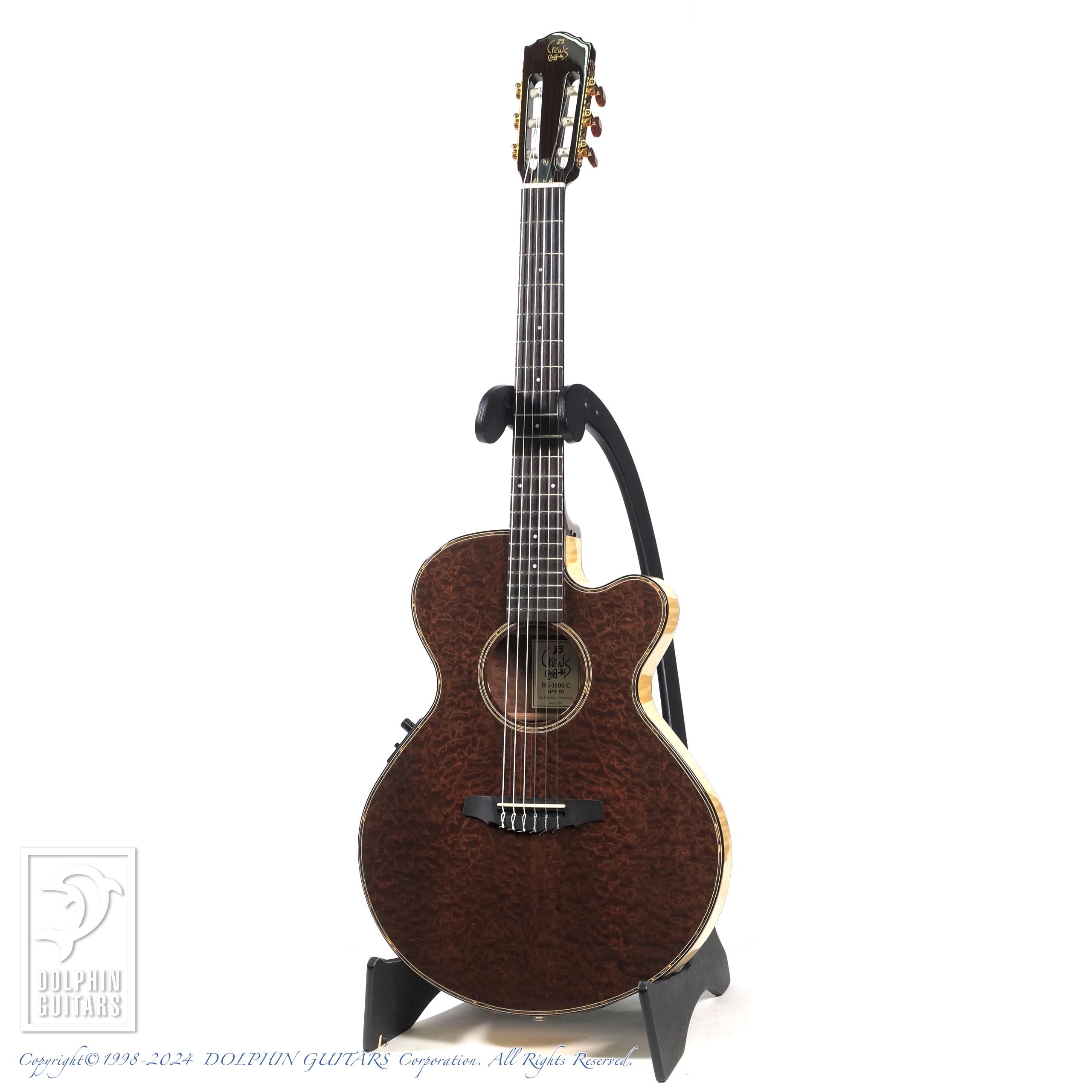 CREWS EG-1500C Limited (Burl Mahogany) (Natural)|ドルフィンギターズ