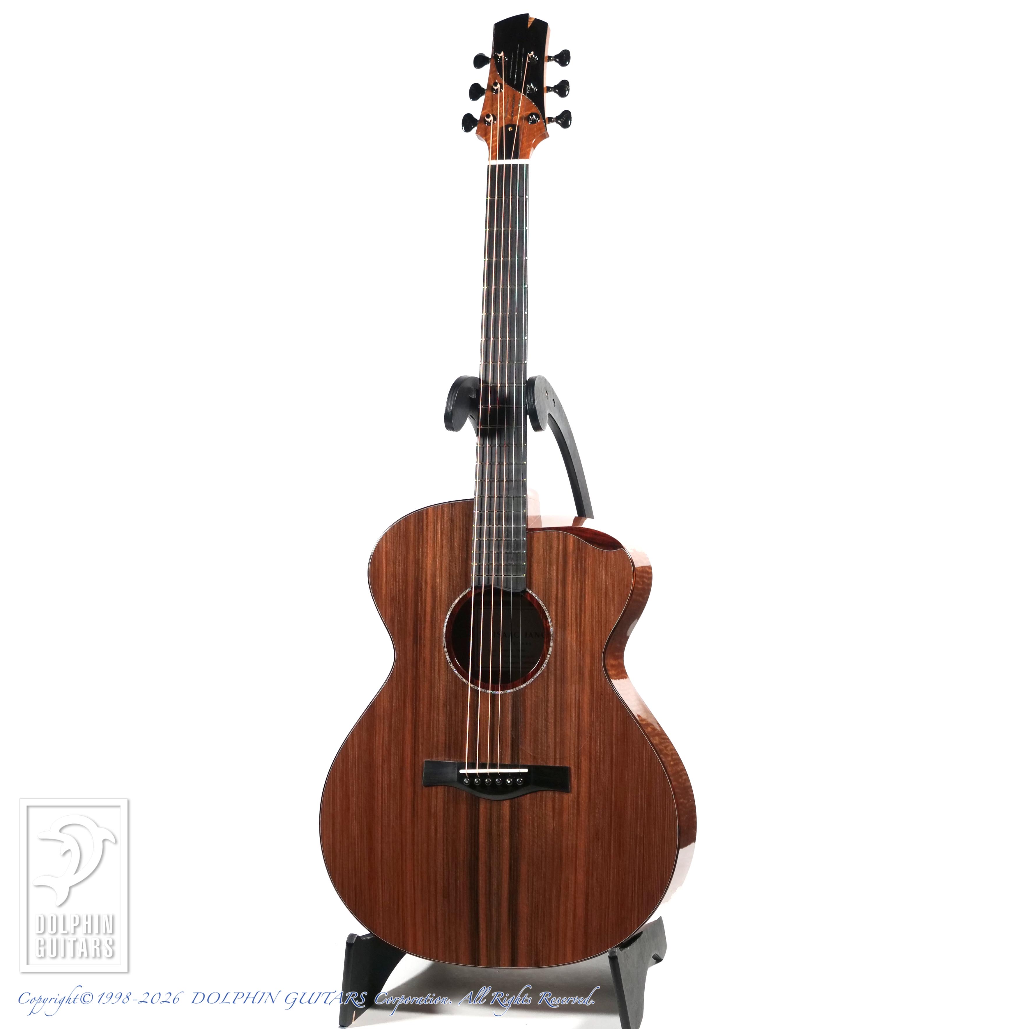 ISAAC JANG GUITARS OM Cutaway (Sinker Redwood & Figured Mahogany