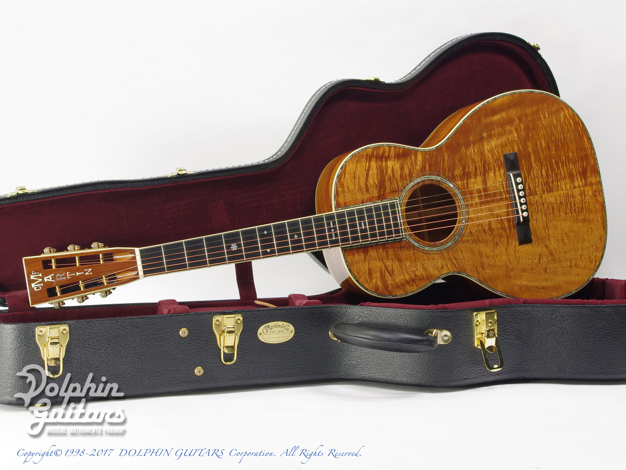 C.F.Martin CTM 00-12F （Style-42/ Ebony Rod/ Highly Figured Koa