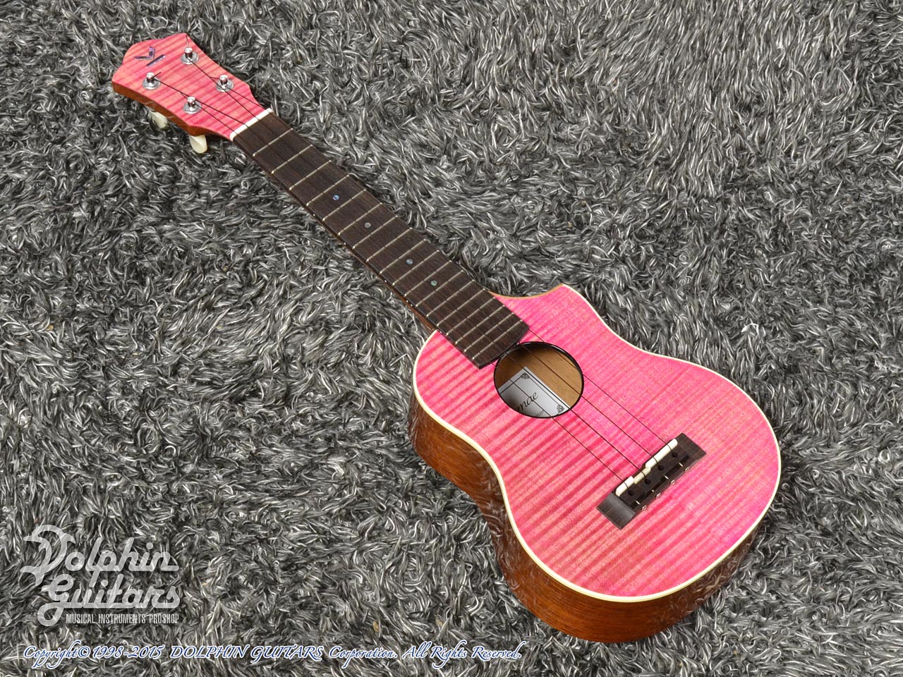 Kakumae Ukulele OS-3p1/10cst (Pink Denim)|ドルフィンギターズ