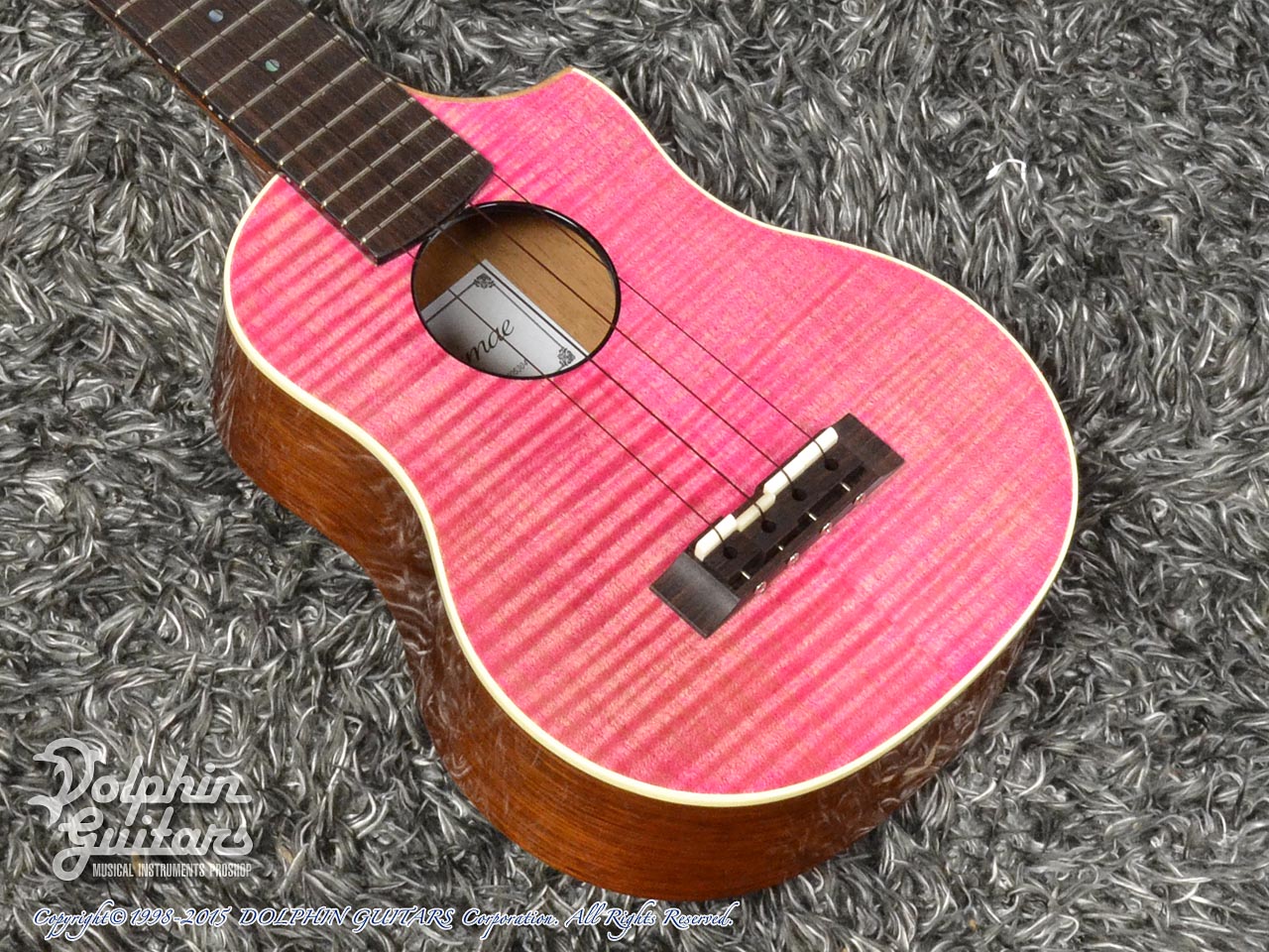 Kakumae Ukulele OS-3p1/10cst (Pink Denim)|ドルフィンギターズ